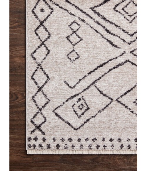 Vance Area Rug Loloi II Vance VAN-06 Dove / Charcoal 5'-3" x 7'-9" Area Rug