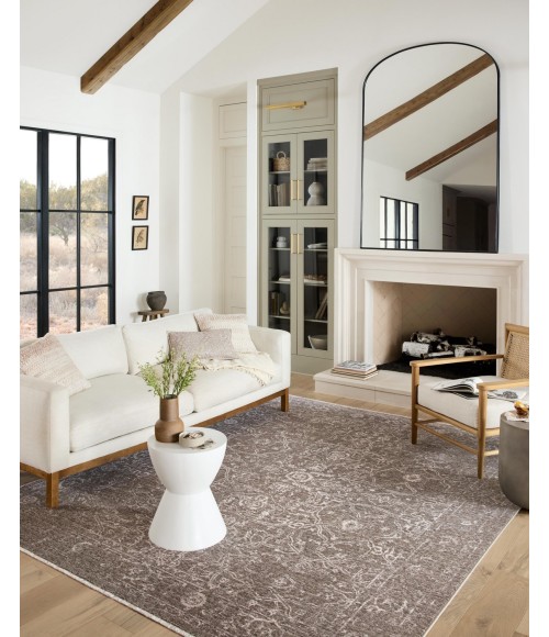 Vance Area Rug Loloi II Vance VAN-08 Taupe / Dove 5'-3" x 7'-9" Area Rug