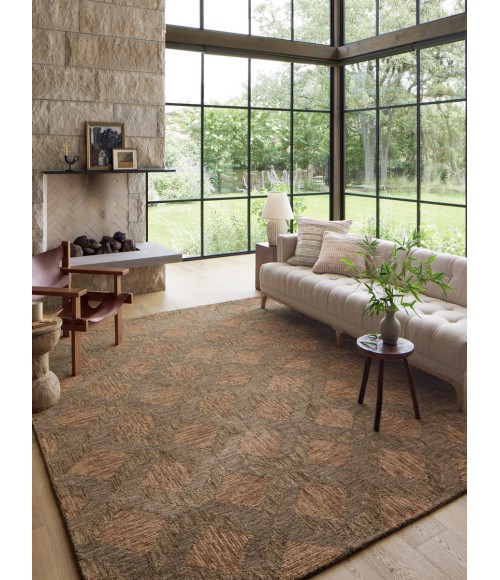 Loloi Varena Rust / Bark Rug VAR-03 2 ft. 3 in. X 3 ft. 9 in. Rectangle - Rugs Town Loloi Varena Rust / Bark VAR-03 2 ft. 3 in. X 3 ft. 9 in. Rectangle Rug