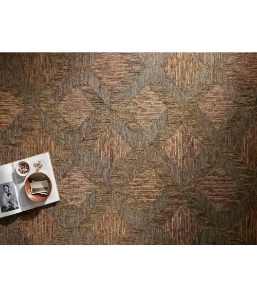 Loloi Varena Rust / Bark Rug VAR-03 2 ft. 3 in. X 3 ft. 9 in. Rectangle - Rugs Town Loloi Varena Rust / Bark VAR-03 2 ft. 3 in. X 3 ft. 9 in. Rectangle Rug