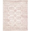 Loloi Vestige White / Berry VQ-01 4ft. X 6ft. Rect. Rug
