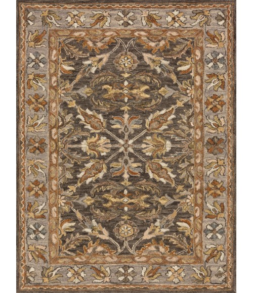 Loloi Victoria Dk Taupe / Grey Rug VK-06 5 ft. X 7 ft. 6 in. Rectangle - Rugs Town Loloi Victoria Dk Taupe / Grey VK-06 5 ft. X 7 ft. 6 in. Rectangle Rug
