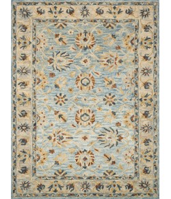 Loloi Victoria VK-18 LT. BLUE / NATURAL Area Rug 7 ft. 9 in. X 9 ft. 9 in. Rectangle