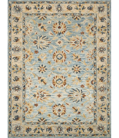 Loloi Victoria Lt. Blue / Natural Rug VK-18 3 ft. 6 in. X 5 ft. 6 in. Rectangle - Rugs Town Loloi Victoria Lt. Blue / Natural VK-18 3 ft. 6 in. X 5 ft. 6 in. Rectangle Rug
