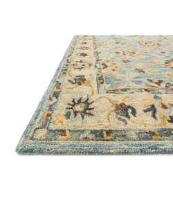 Loloi Victoria VK-18 LT. BLUE / NATURAL Area Rug 7 ft. 9 in. X 9 ft. 9 in. Rectangle