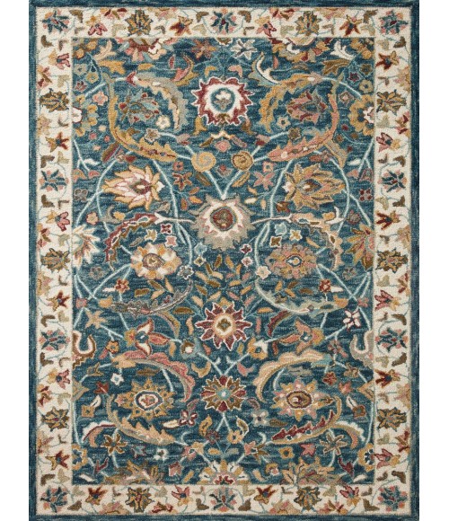 Loloi Victoria Ocean / Multi Rug VK-24 3 ft. 6 in. X 5 ft. 6 in. Rectangle - Rugs Town Loloi Victoria Ocean / Multi VK-24 3 ft. 6 in. X 5 ft. 6 in. Rectangle Rug