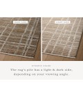 Loloi Wade Brown / Stone WAE-05 5 ft. 3 in. X 7 ft. 9 in. Rectangle Rug