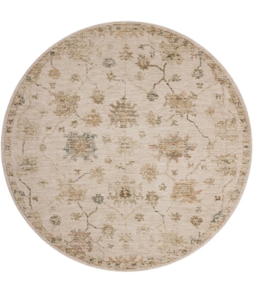 Loloi Willa Bone / Multi WIA-11 5ft.-3in. X 5ft.-3in. Round Rug
