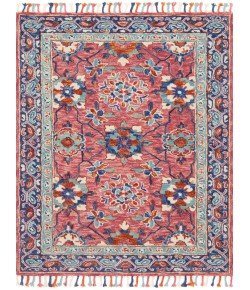 Loloi Zharah ZR-03 ROSE / DENIM Area Rug 9 ft. 3 in. X 13 ft. Rectangle
