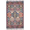 Loloi Zharah ZR-04 DENIM / MULTI Area Rug 18 in. X 18 in. Sample