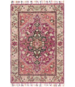 Loloi Zharah ZR-05 RASPBERRY / TAUPE Area Rug 3 ft. 6 in. X 5 ft. 6 in. Rectangle