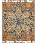 Loloi Zharah Rust / Blue ZR-10 18 in. X 18 in. Sample Rug