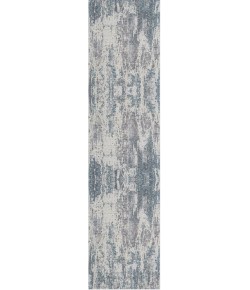 Abel ALL-AA Gray/Blue 2 ft. 6 in. x 8 ft. Runner Area Rug