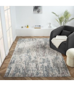 Abel ALL-AA Gray/Blue 2 ft. x 3 ft. Rectangle Area Rug