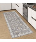 LR Home Allure Gray/Blue Rug 82473 2 ft. 6 in. X 8 ft. Rect. - Rugs Town LR Home Allure Gray/Blue 82473 2 ft. 6 in. X 8 ft. Rect. Rug