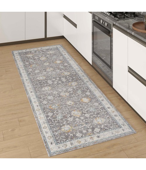 LR Home Allure Gray/Blue Rug 82473 2 ft. 6 in. X 8 ft. Rect. - Rugs Town LR Home Allure Gray/Blue 82473 2 ft. 6 in. X 8 ft. Rect. Rug