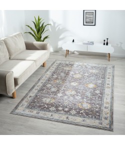 LR Home Abel ALLU-AG Gray/Blue 10 ft. x 14 ft. Rectangle Area Rug