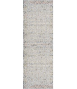 Abel ALL-AH Light Gray/Blue 2 ft. 6 in. x 8 ft. Runner Area Rug