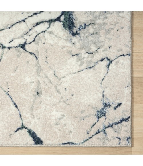 LR Home ANTALYA 82055 Navy/ Gray 5'0" X 7'0 Rect. Rug