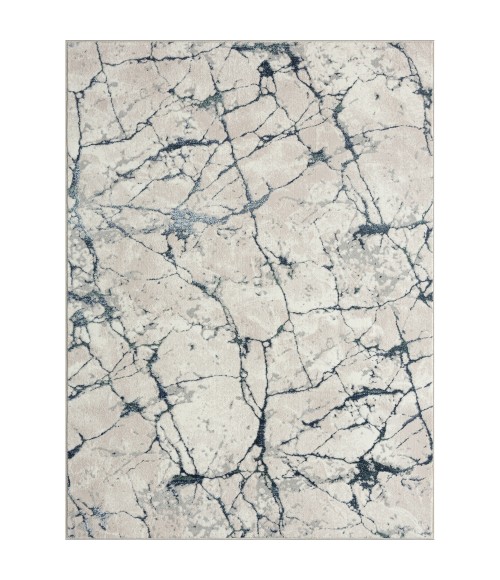 LR Home ANTALYA 82055 Navy/ Gray 5'0" X 7'0 Rect. Rug