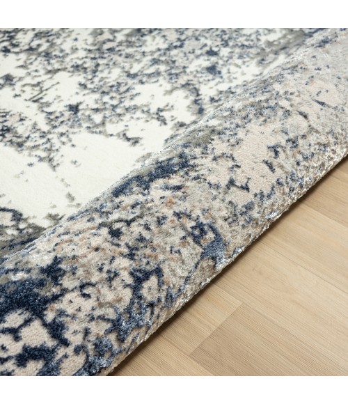 LR Home ANTALYA 82057 Gray/ Teal 7'-5" X 9'-5 Rect. Rug