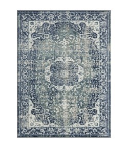 LR Home Antalya ANTAL82058 Blue Area Rug 5 ft. X 7 ft. Rectangle