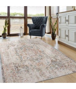 LR Home Antiquity ANTIQ81451 Beige Area Rug 5 ft. 3 in. X 7 ft. 10 in. Rectangle