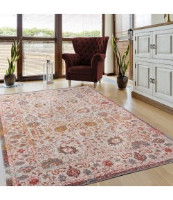 LR Home Antiquity ANTIQ81458 Beige Area Rug 5 ft. 3 in. X 7 ft. 10 in. Rectangle