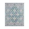 Anica ANT-AN Light Gray/Turkish Blue/Yellow/Pink 7 ft. 9 in. x 9 ft. 9 in. Rectangle Area Rug