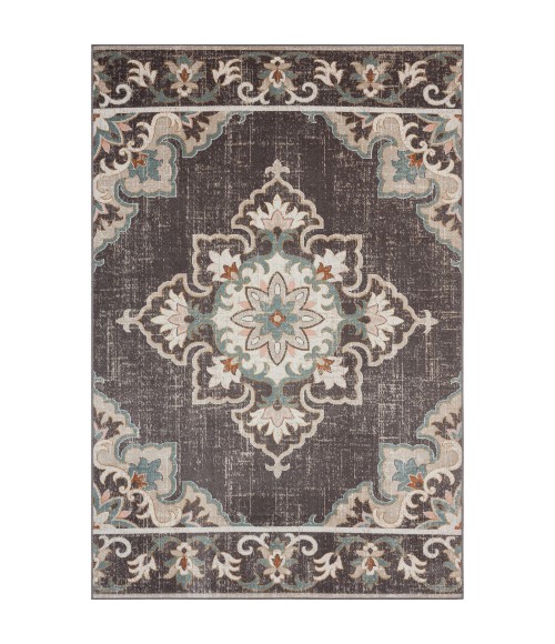 LR Home ANTIQUITY 81462 Brown/ Beige 5'-3" X 7'-10 Rect. Rug
