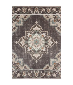 LR Home Antiquity ANTIQ81462 Brown Area Rug 7 ft. 9 in. X 9 ft. 9 in. Rectangle