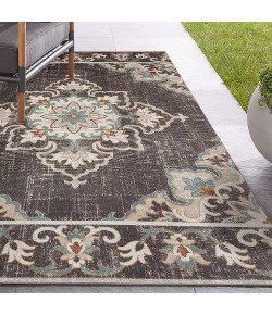LR Home Antiquity ANTIQ81462 Brown Area Rug 5 ft. 3 in. X 7 ft. 10 in. Rectangle