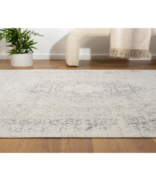 LR Home Aria 82422 Gray 2'8" X 3'10 Rect. Rug
