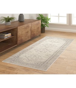 LR Home Ada ARIA-AS Gray 2 ft. x 5 ft. Runner Area Rug