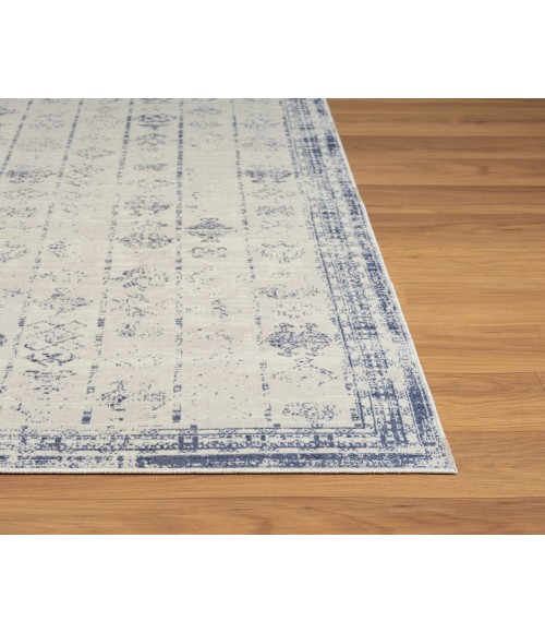 LR Home Aria 82427 Blue/ Gray 2'8" X 3'10 Rect. Rug