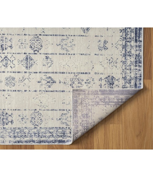 LR Home Aria 82427 Blue/ Gray 2'8" X 3'10 Rect. Rug