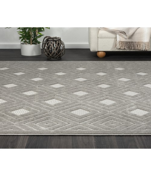 LR Home Atlas 82414 Gray 7'10" X 9'10 Rect. Rug