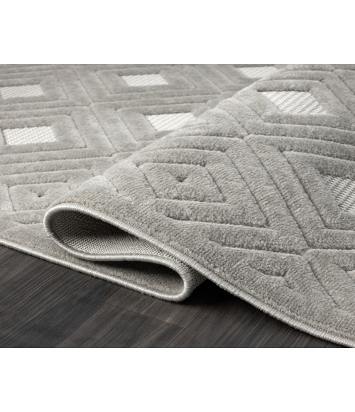 LR Home Atlas 82414 Gray 7'10" X 9'10 Rect. Rug