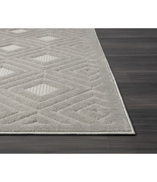 LR Home Atlas 82414 Gray 7'10" X 9'10 Rect. Rug
