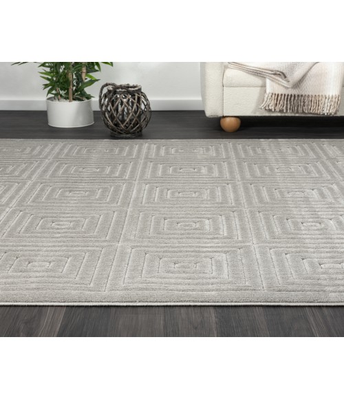 LR Home Atlas 82417 Gray 7'10" X 9'10 Rect. Rug