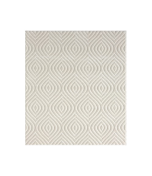LR Home Atlas 82418 Ivory 7'10" X 9'10 Rect. Rug
