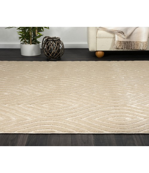 LR Home Atlas 82419 Beige 7'10" X 9'10 Rect. Rug