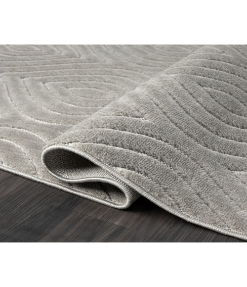 LR Home Atlas 82420 Gray 5'0" X 7'0 Rect. Rug