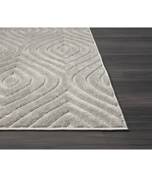 LR Home Atlas 82420 Gray 5'0" X 7'0 Rect. Rug
