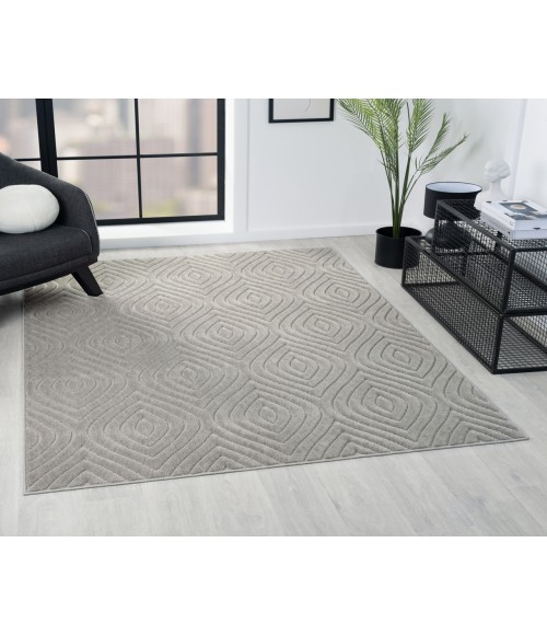 LR Home Atlas 82420 Gray 5'0" X 7'0 Rect. Rug