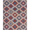 LR Home Arya AUR-AY Red/Blue 5 ft. x 7 ft. Rectangle Area Rug