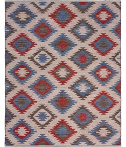 LR Home Arya AUR-AY Red/Blue 2 ft. 6 in. x 4 ft. Rectangle Area Rug