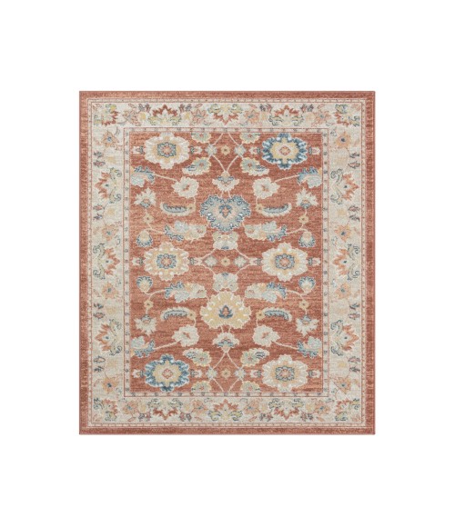 LR Home Avalon 82428 Rust/ Ivory 7'10" X 9'10 Rect. Rug