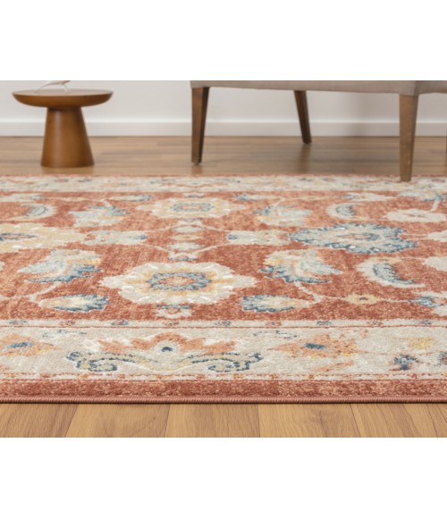 LR Home Avalon 82428 Rust/ Ivory 7'10" X 9'10 Rect. Rug