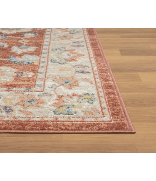LR Home Avalon 82428 Rust/ Ivory 7'10" X 9'10 Rect. Rug
